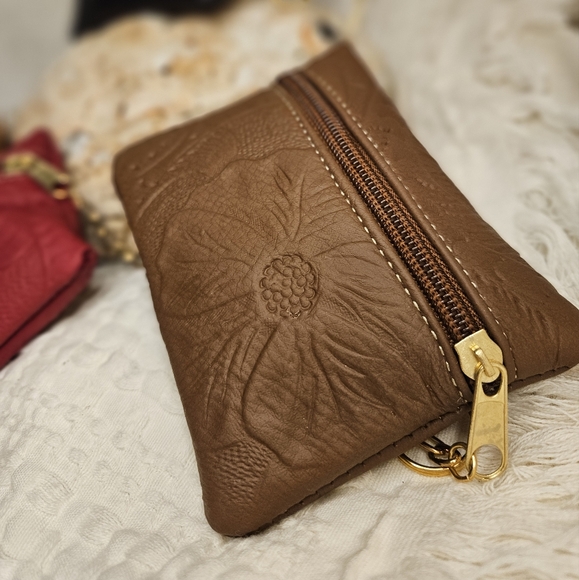 100% leather coins purse handmade design - Picture 2 of 6